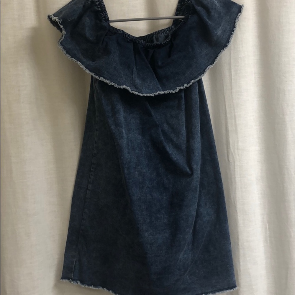 Forever 21 Off-The-Shoulder Jean Dress